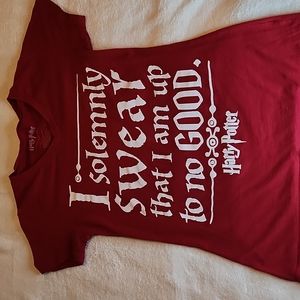Harry Potter T-shirt Large Size 16, Maroon